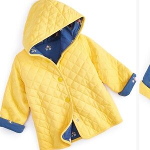 Quilted Yellow Kids Jacket
